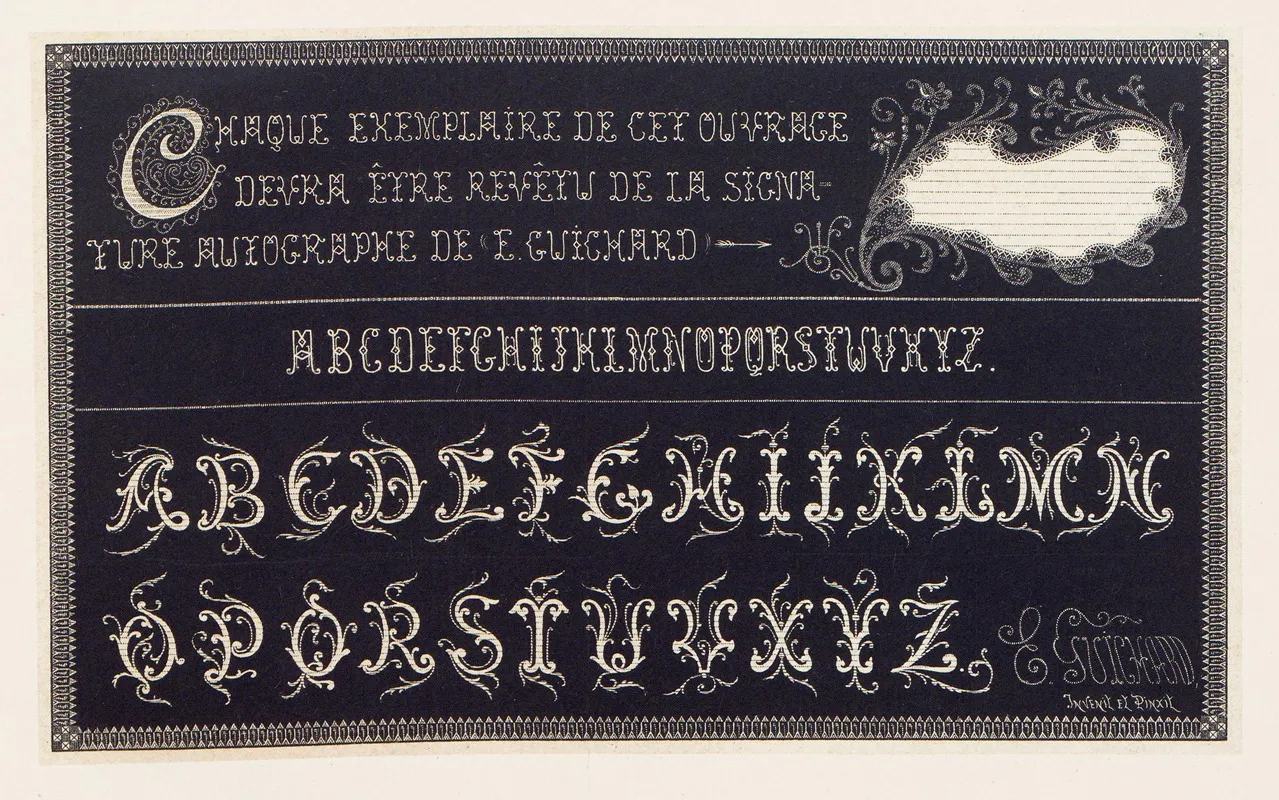 Les Petits Alphabets Du Brodeur Pl 24 Wall Art by Édouard Guichard - High-Resolution Digital Print
