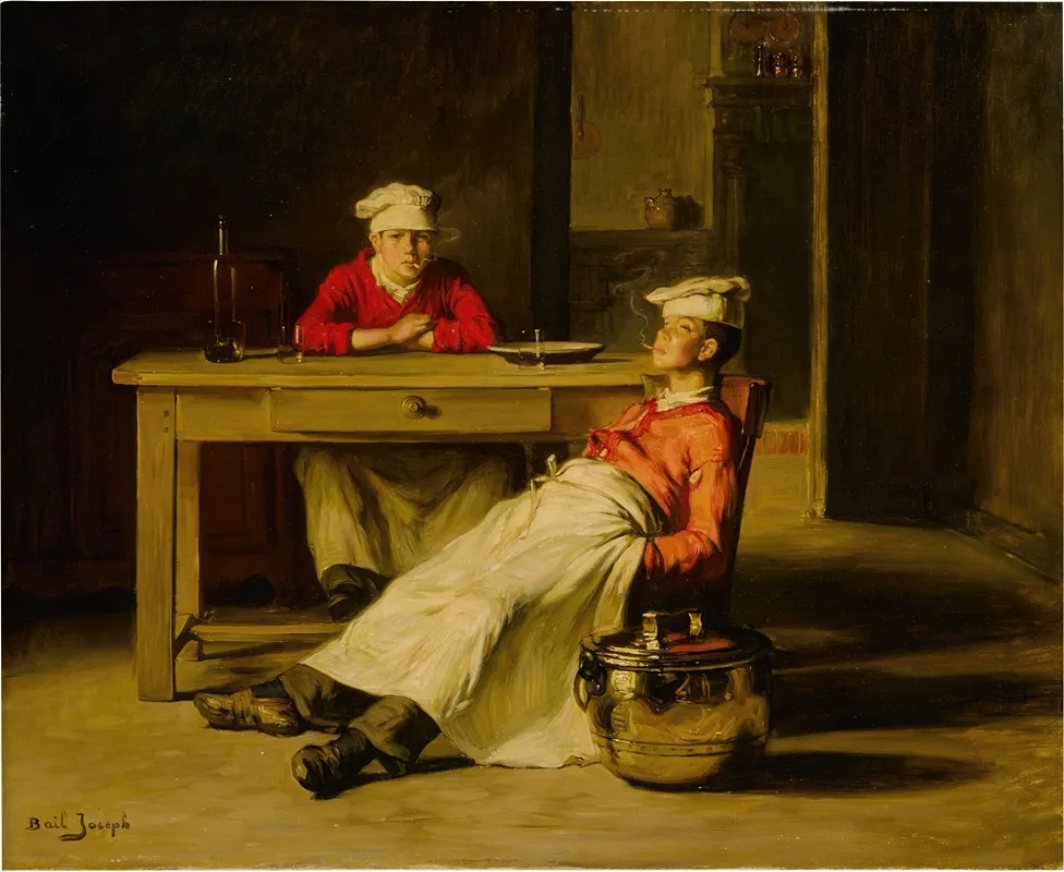 Les Petits Cuisiniers Wall Art by Joseph Bail - High-Resolution Digital Print