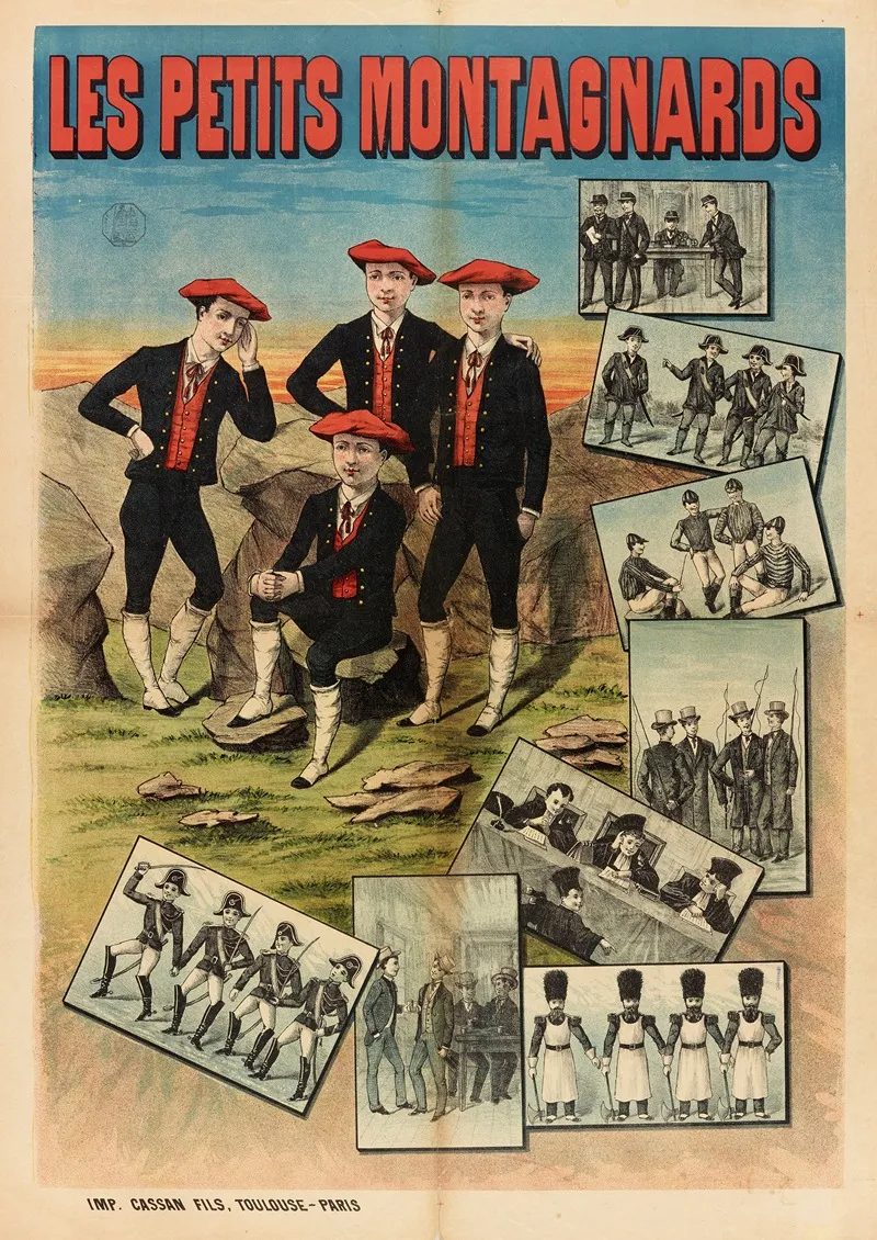 Les Petits Montagnards Wall Art by Imp. Cassan - High-Resolution Digital Print