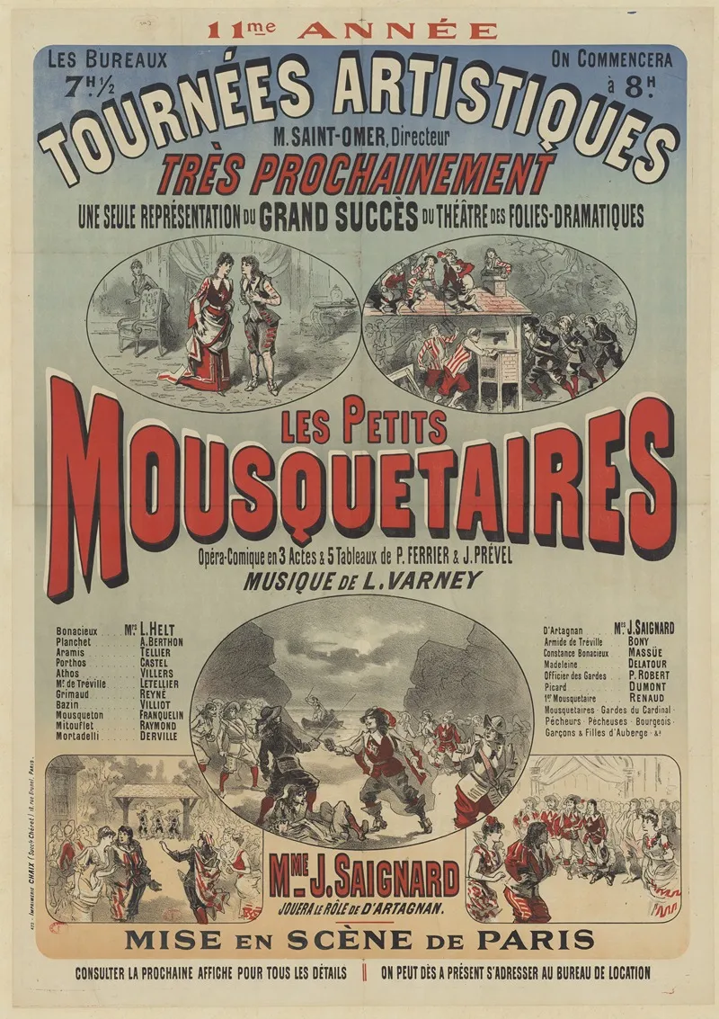 Les Petits Mousquetaires Wall Art by Imp. Chaix - High-Resolution Digital Print