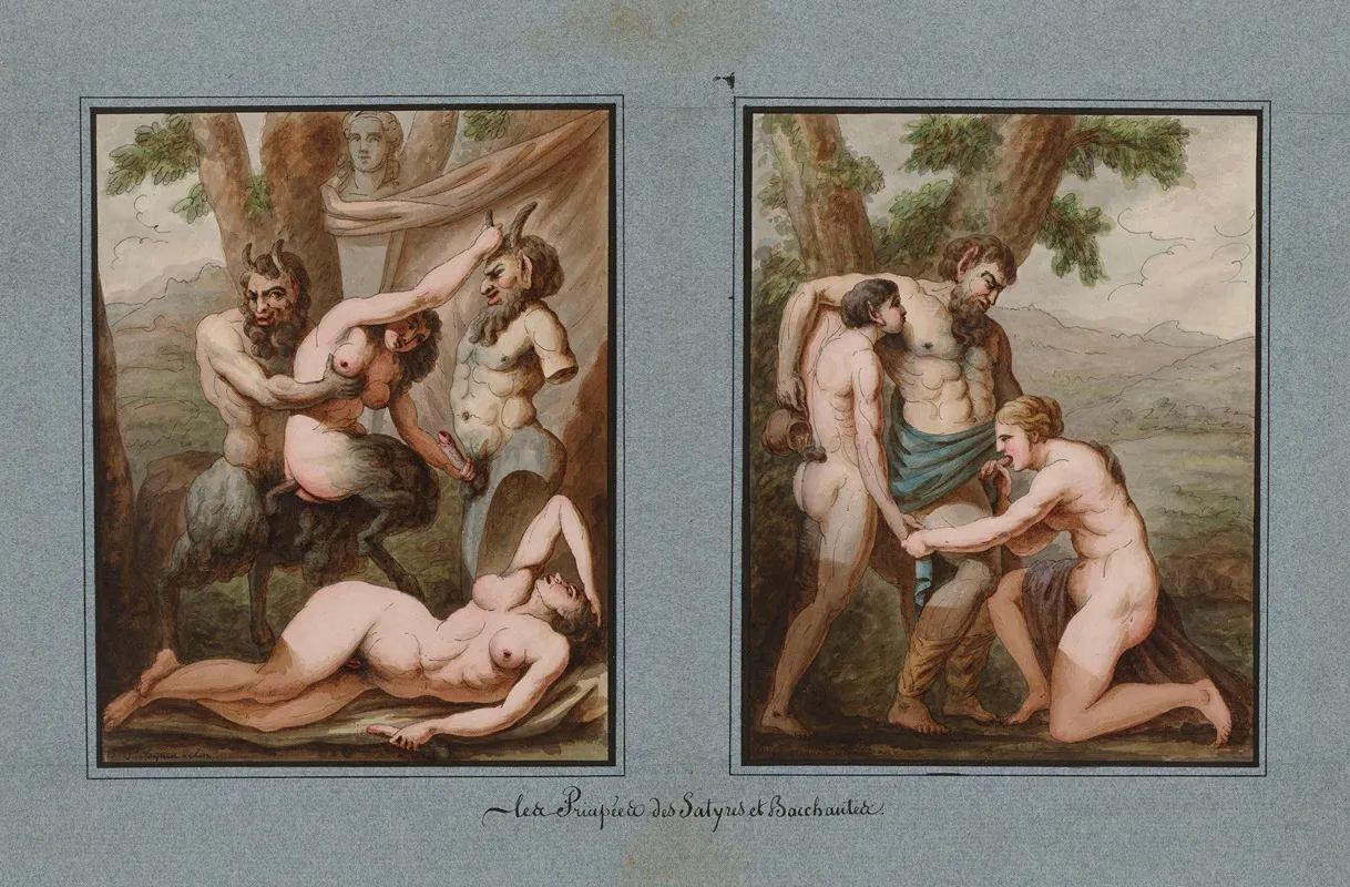 Les Priapees Des Satyres Et Bacchantes