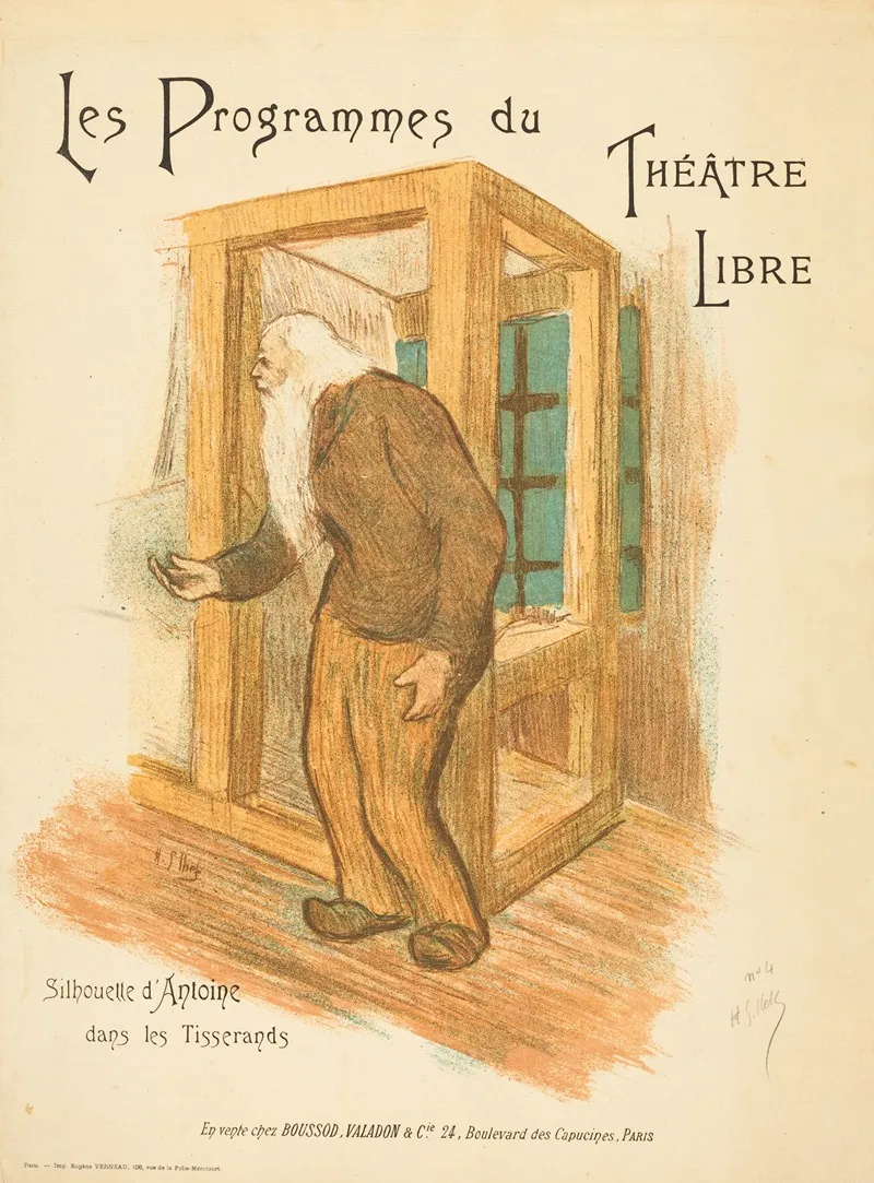 Les Programmes Du Theatre Libre Cover Wall Art by Henri-Gabriel Ibels - High-Resolution Digital Print