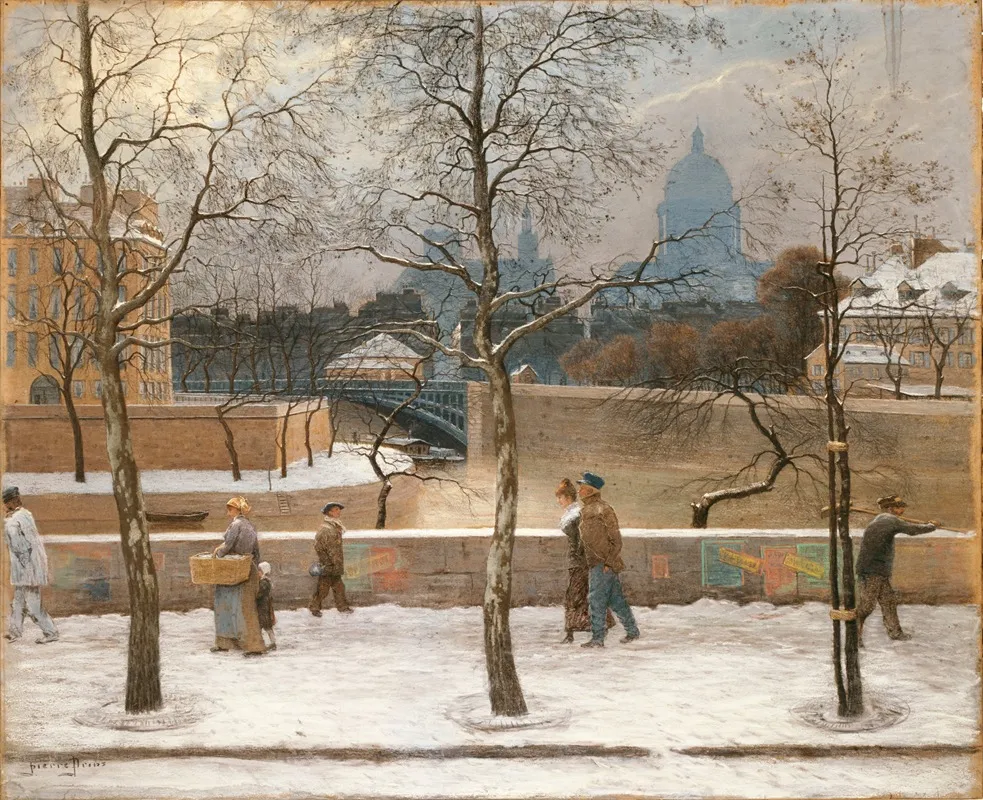 Les Quais De La Seine Devant La Pointe Occidentale De Lile Saint Louis