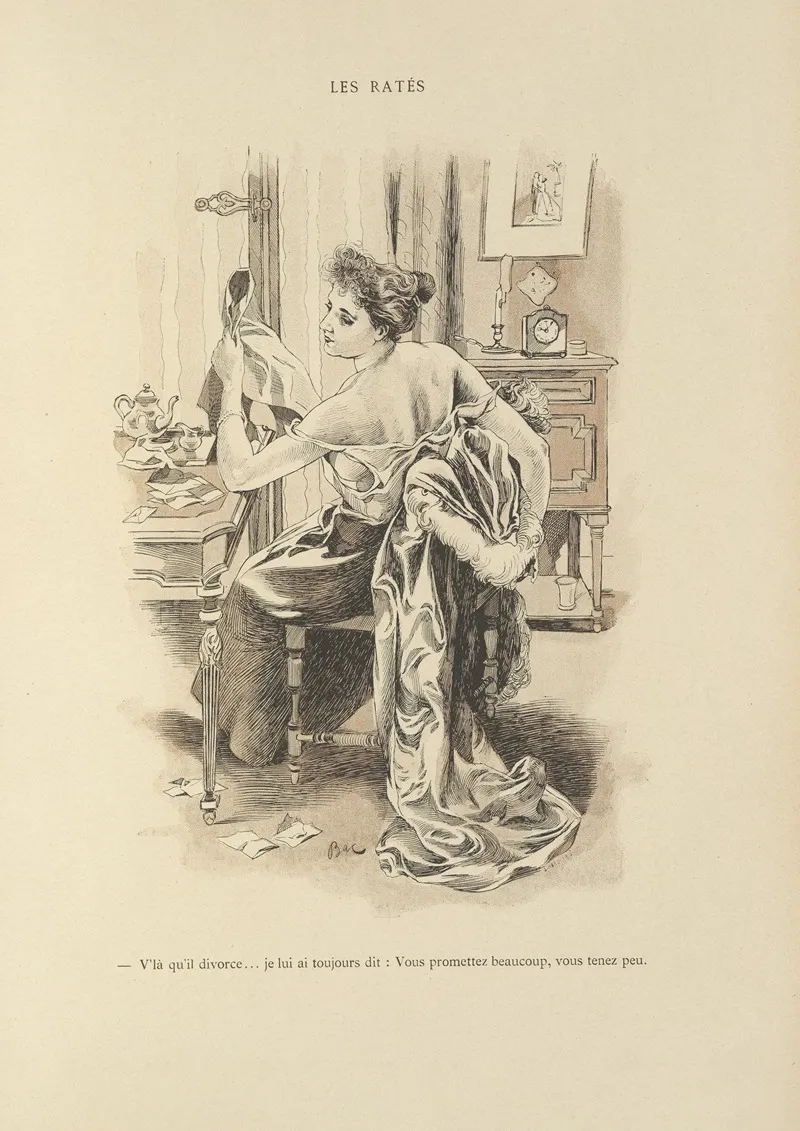 Les Rates Wall Art by Ferdinand Bac - High-Resolution Digital Print