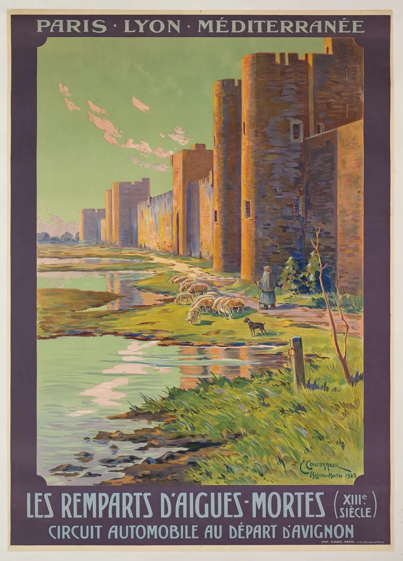 Les Remparts Daigues Mortes Wall Art by Ernest Couronneau - High-Resolution Digital Print