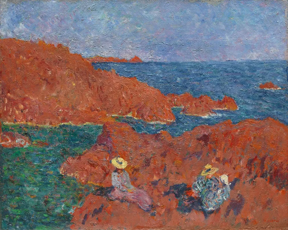 Les Rochers Rouges 2 Wall Art by Louis Valtat - High-Resolution Digital Print