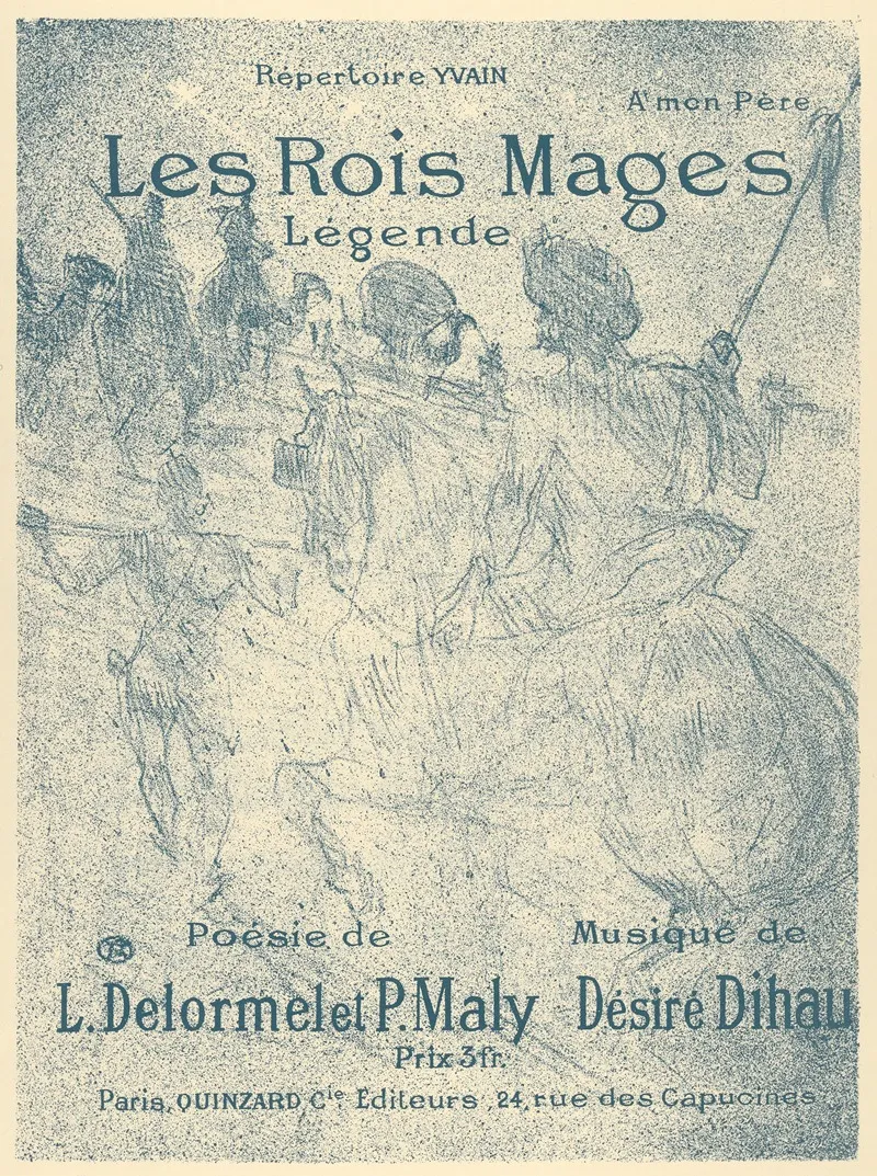 Les Rois Mages 2 Wall Art by Henri de Toulouse-Lautrec - High-Resolution Digital Print