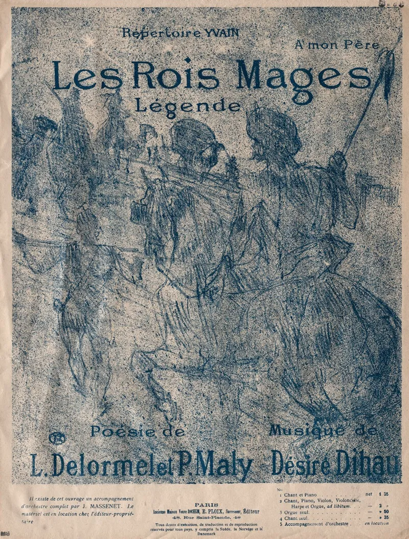 Les Rois Mages Wall Art by Henri de Toulouse-Lautrec - High-Resolution Digital Print