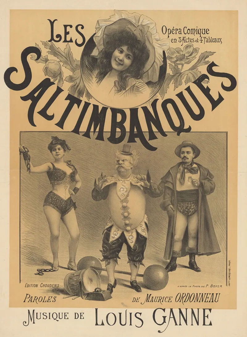 Les Saltimbanques Opera Comique En 3 Actes Et 4 Tableaux Wall Art by Paul Maurou - High-Resolution Digital Print