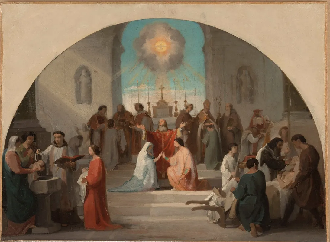 Les Sept Sacrements Wall Art by Paul Jourdy - High-Resolution Digital Print