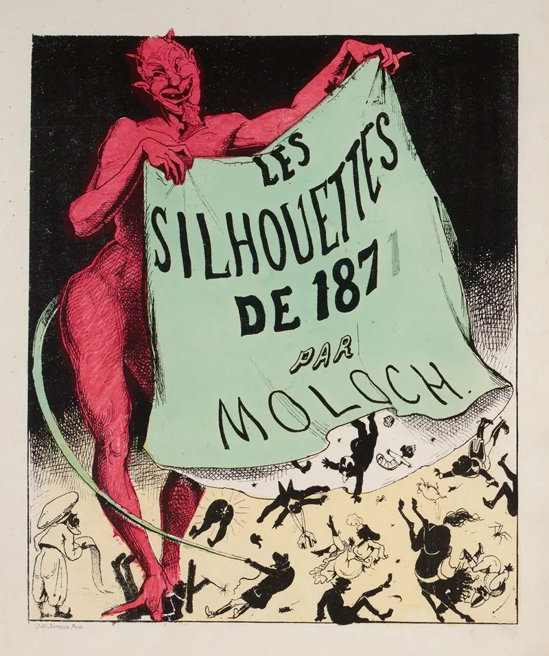 Les Silhouettes De 1871 Par Moloch Couverture Wall Art by Moloch (Alphonse Hector Colomb) - High-Resolution Digital Print