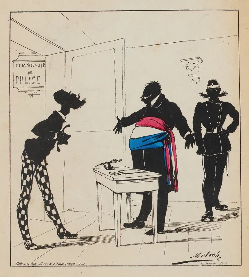 Les Silhouettes De 1871 Wall Art by Moloch (Alphonse Hector Colomb) - High-Resolution Digital Print