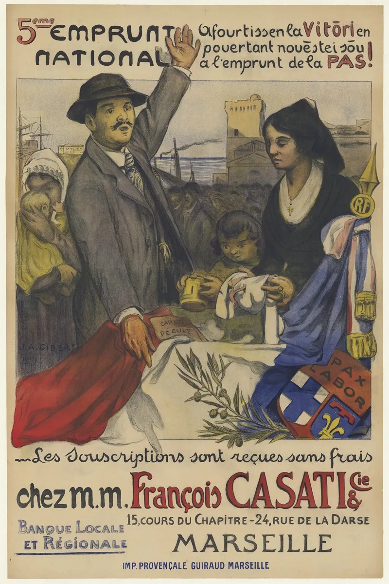 Les Souscriptions Sont Recues Sans Frais Chez M M Francois Casati Cie Wall Art by J.A. Gibert - High-Resolution Digital Print