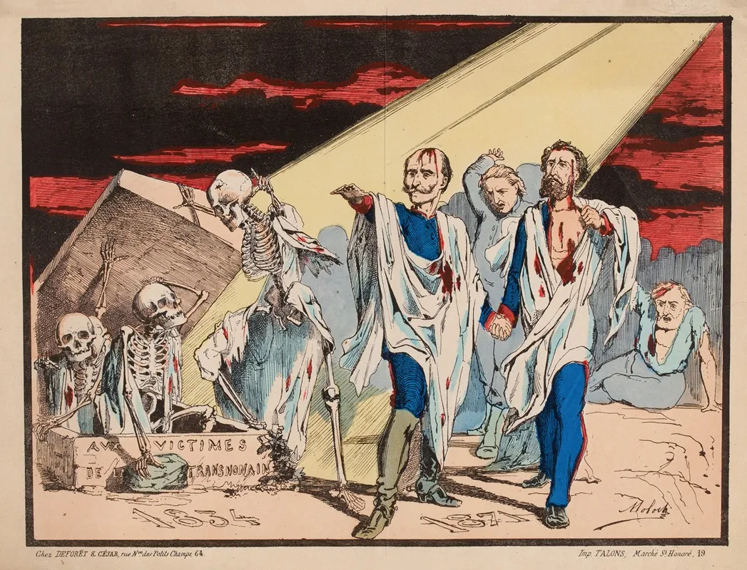 Les Spectres Wall Art by Moloch (Alphonse Hector Colomb) - High-Resolution Digital Print
