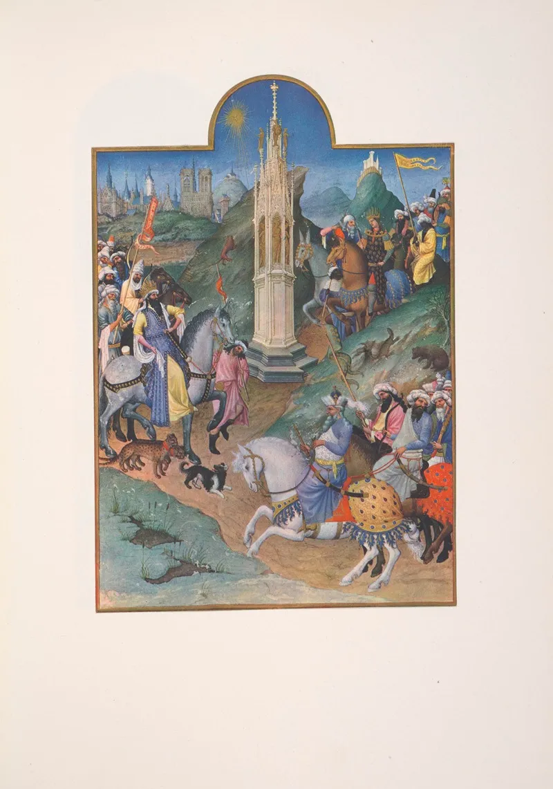 Les Tres Riches Heures Du Duc De Berry Pl 08 Wall Art by Henri Malo - High-Resolution Digital Print