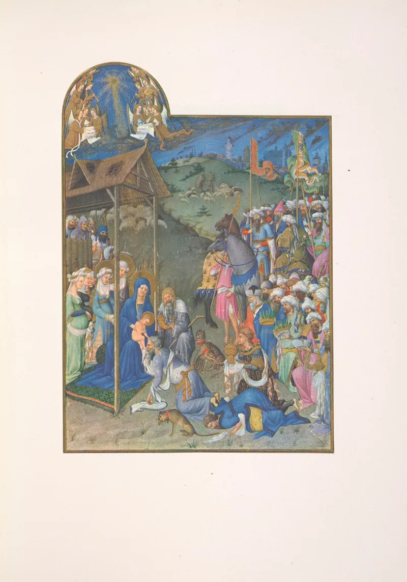 Les Tres Riches Heures Du Duc De Berry Pl 09 Wall Art by Henri Malo - High-Resolution Digital Print