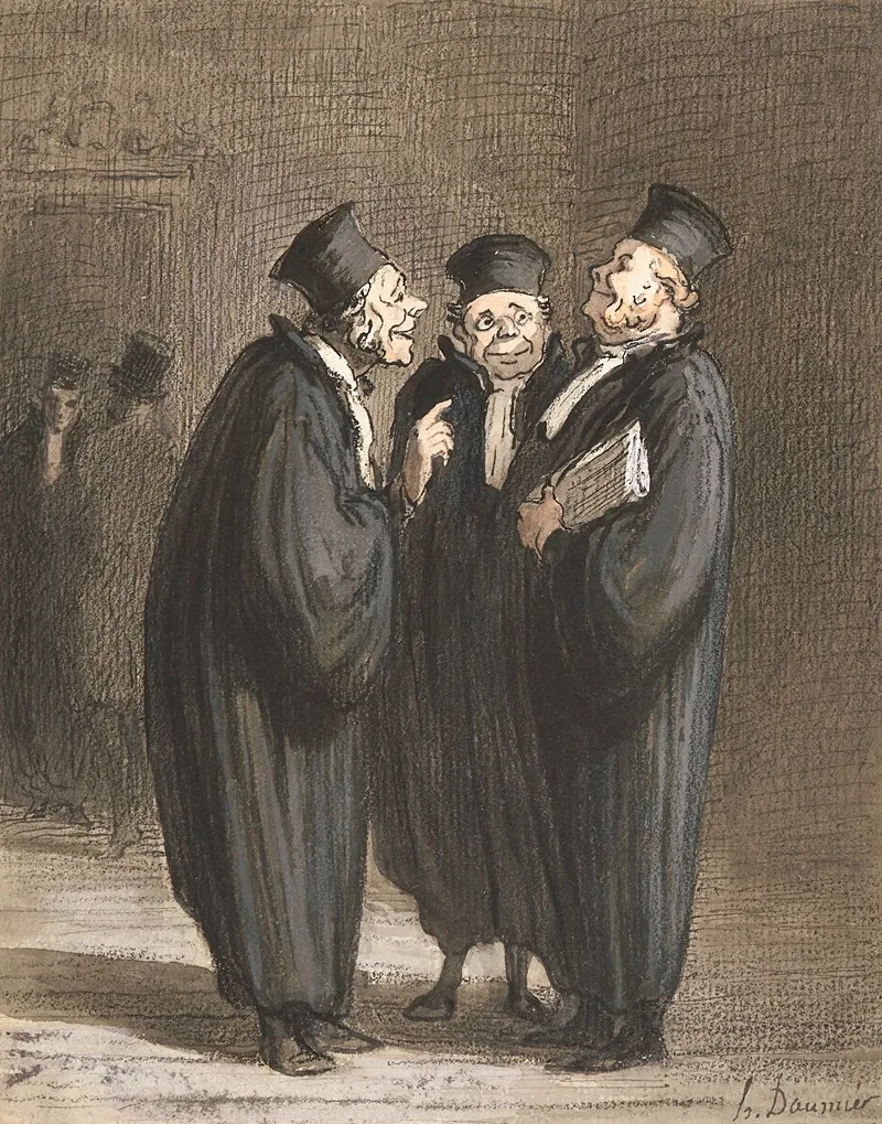 Les Trois Juges Wall Art by Honoré Daumier - High-Resolution Digital Print