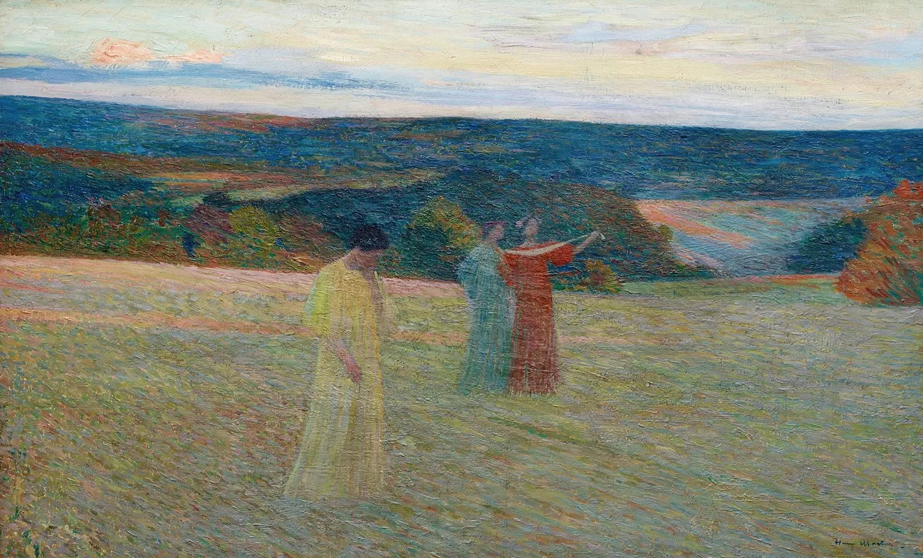 Les Trois Muses Wall Art by Henri Martin - High-Resolution Digital Print