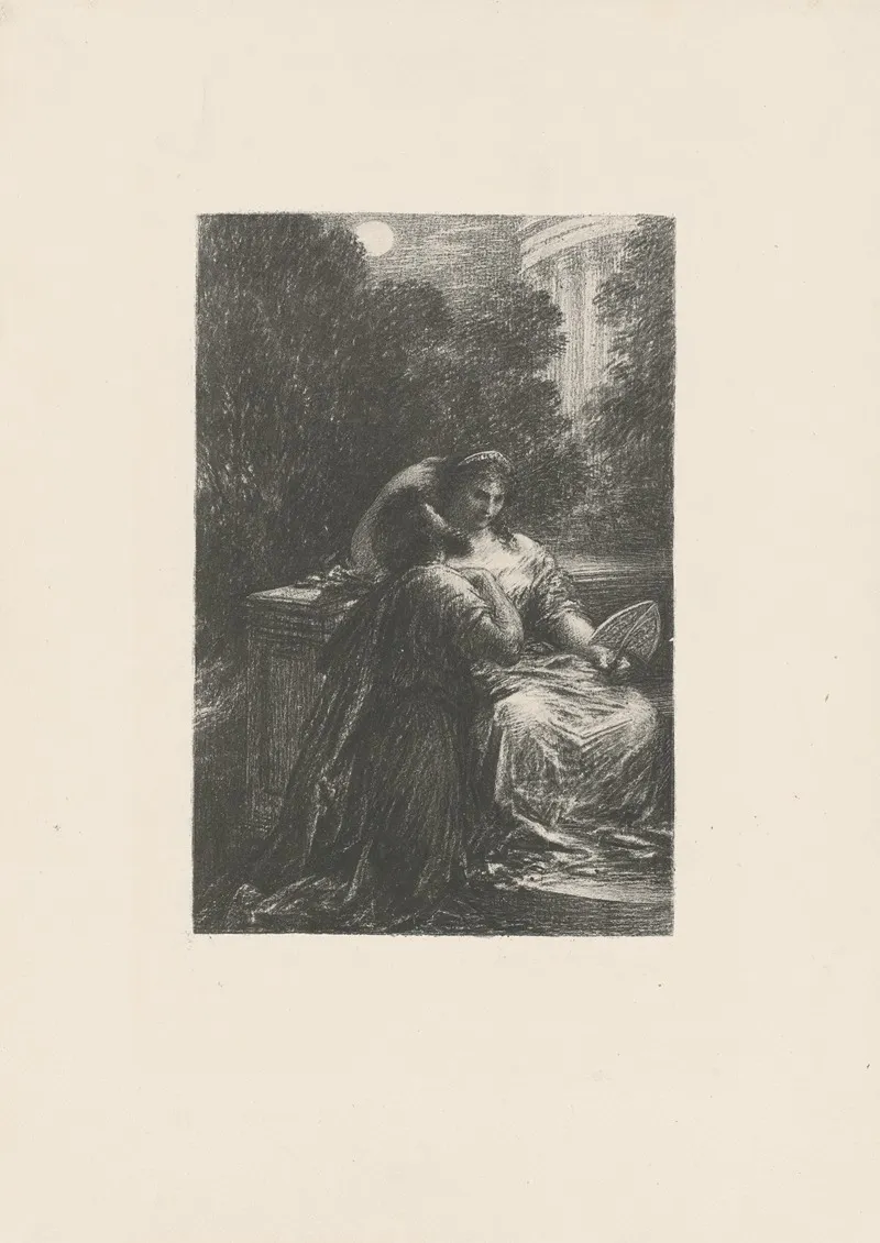 Les Troyens A Carthage Acte Iii Duo Damour Wall Art by Henri Fantin-Latour - High-Resolution Digital Print