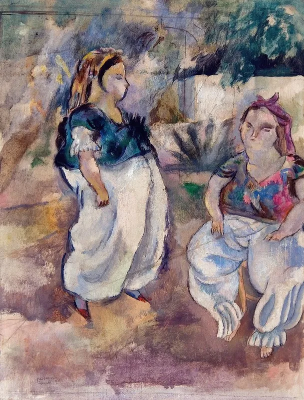 Les Tunisiennes Wall Art by Jules Pascin - High-Resolution Digital Print