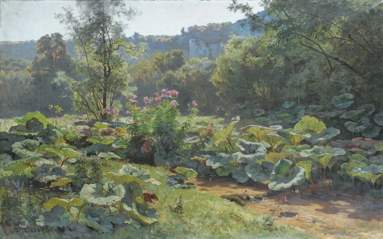 Les Tussilages Doubs Wall Art by Marie-Victor-Emile Isenbart - High-Resolution Digital Print