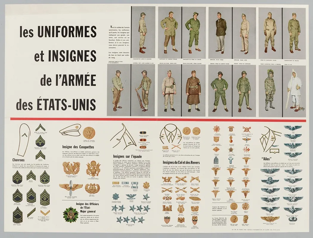 Les Uniformes Et Insignes De Larmee Des Etats Unis