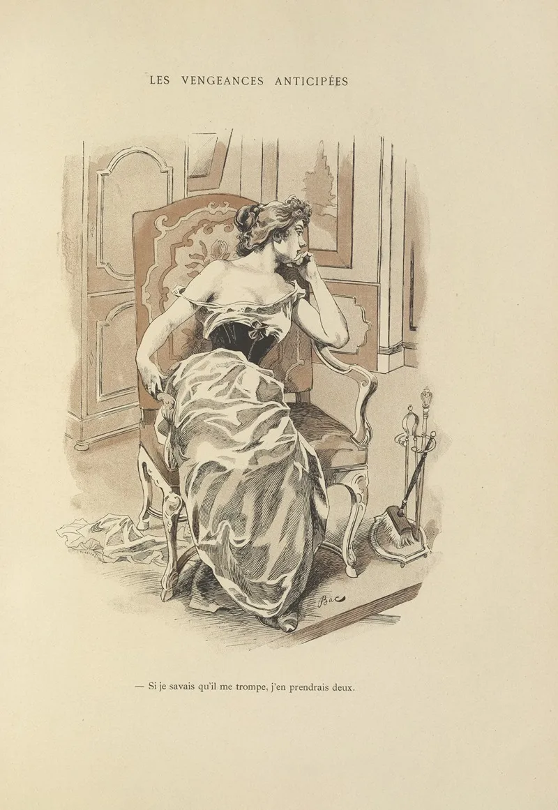 Les Vengeances Anticipees Wall Art by Ferdinand Bac - High-Resolution Digital Print