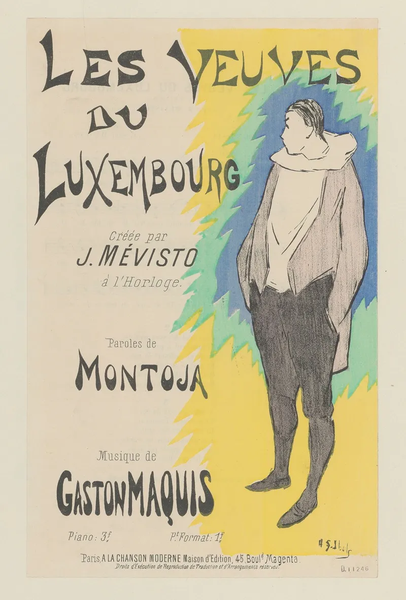 Les Veuves Du Luxembourg 3 Wall Art by Henri-Gabriel Ibels - High-Resolution Digital Print