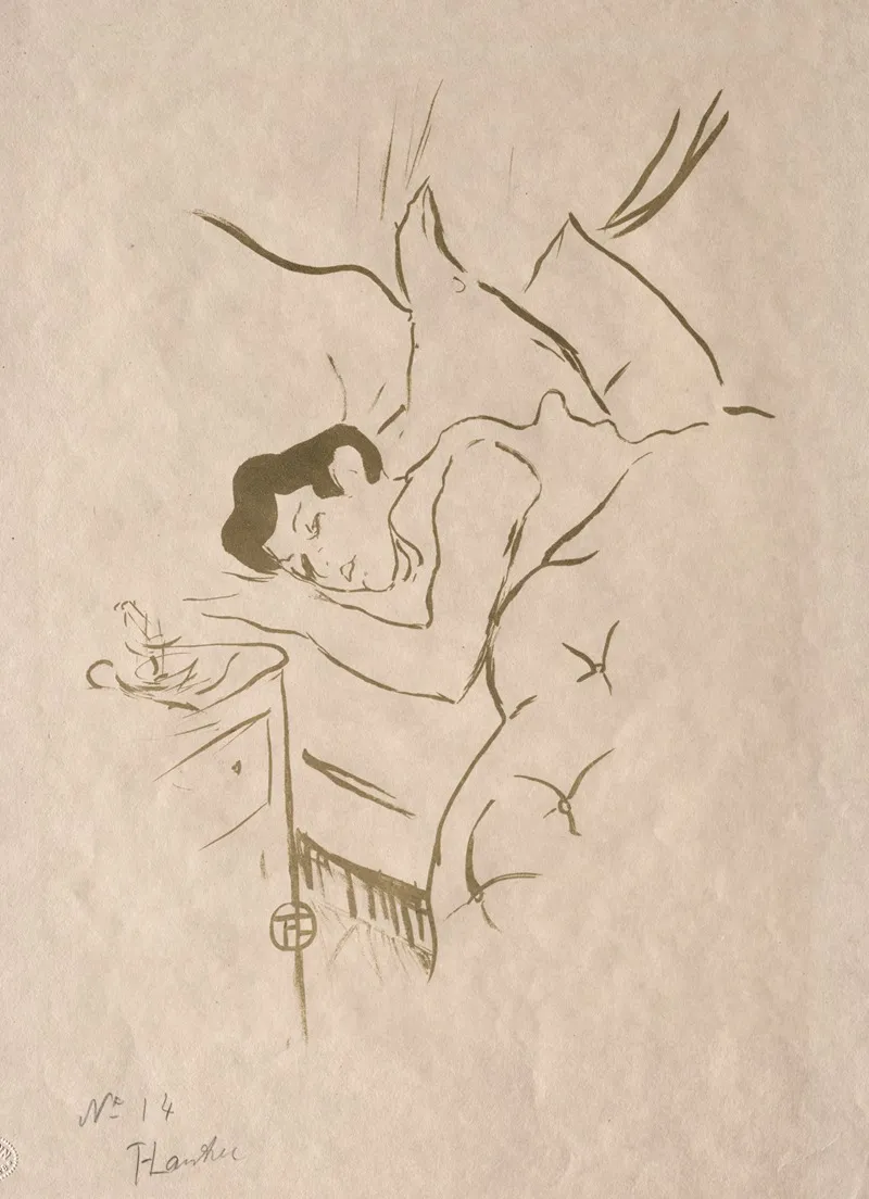 Les Vieilles Histoires Ta Bouche 2 Wall Art by Henri de Toulouse-Lautrec - High-Resolution Digital Print