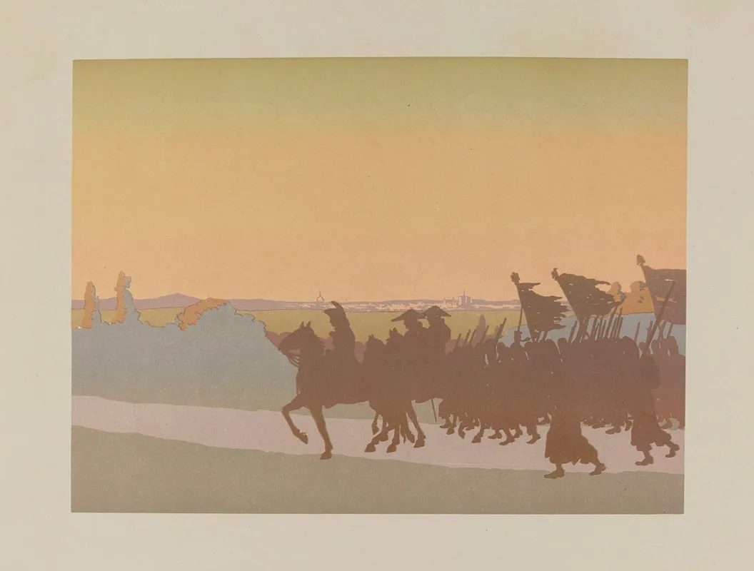 Les Volontaires Le Retour Wall Art by Henri-Eugène Callot - High-Resolution Digital Print