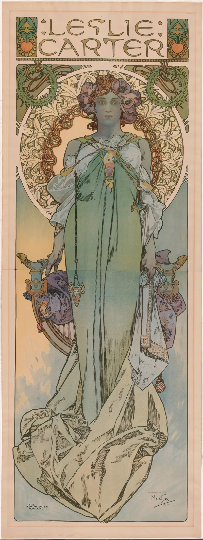 Leslie Carter Wall Art by Alphonse Mucha - High-Resolution Digital Print
