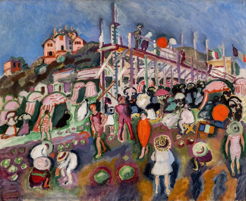 Lestacade A Sainte Adresse Wall Art by Raoul Dufy - High-Resolution Digital Print