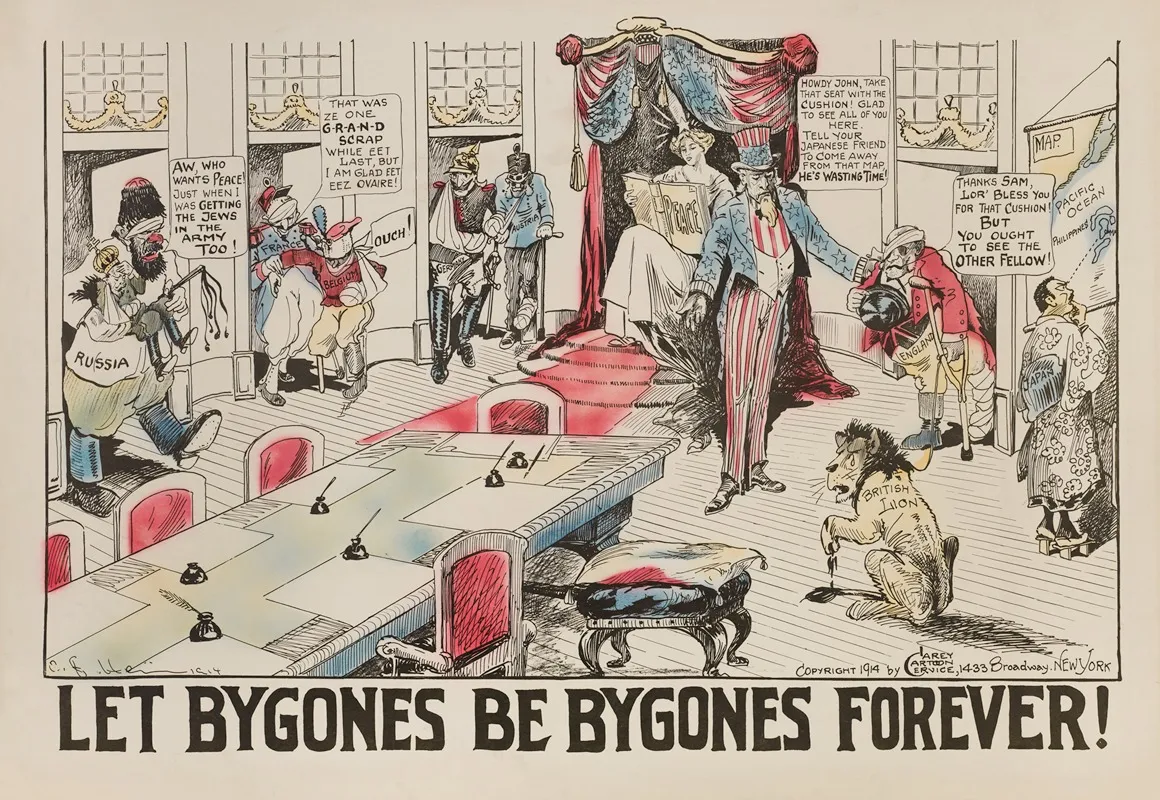 Let Bygones Be Bygones Forever Wall Art by Carey Cartoon Service - High-Resolution Digital Print