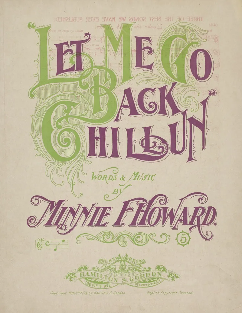 Let Me Go Back Chillun Wall Art by Anonymous - High-Resolution Digital Print