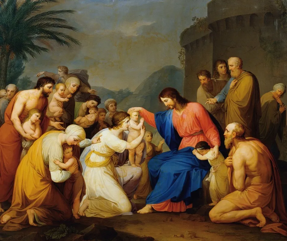 Let The Little Children Come To Me Wall Art by Hubert Maurer - High-Resolution Digital Print
