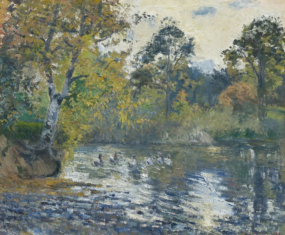 Letang De Montfoucault Wall Art by Camille Pissarro - High-Resolution Digital Print