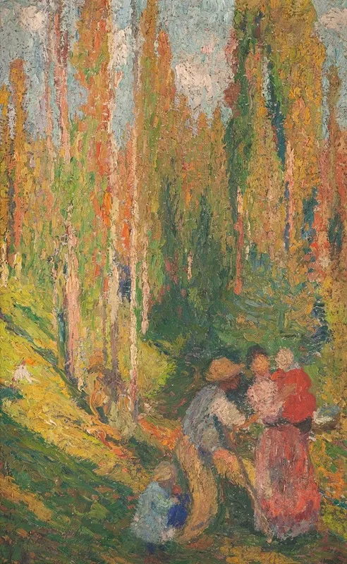 Lete Scene Champetre 2 Wall Art by Henri Martin - High-Resolution Digital Print
