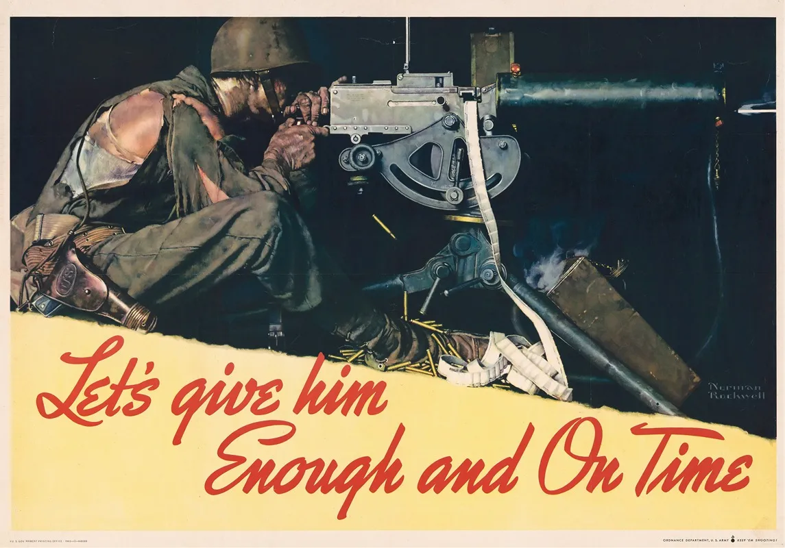 Lets Give Him Enough And On Time Wall Art by Norman Rockwell - High-Resolution Digital Print