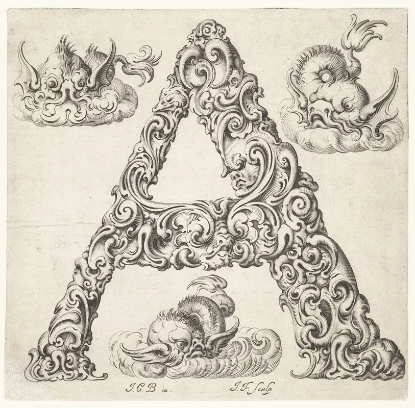 Letter A 2 Wall Art by Jeremias Falck - High-Resolution Digital Print
