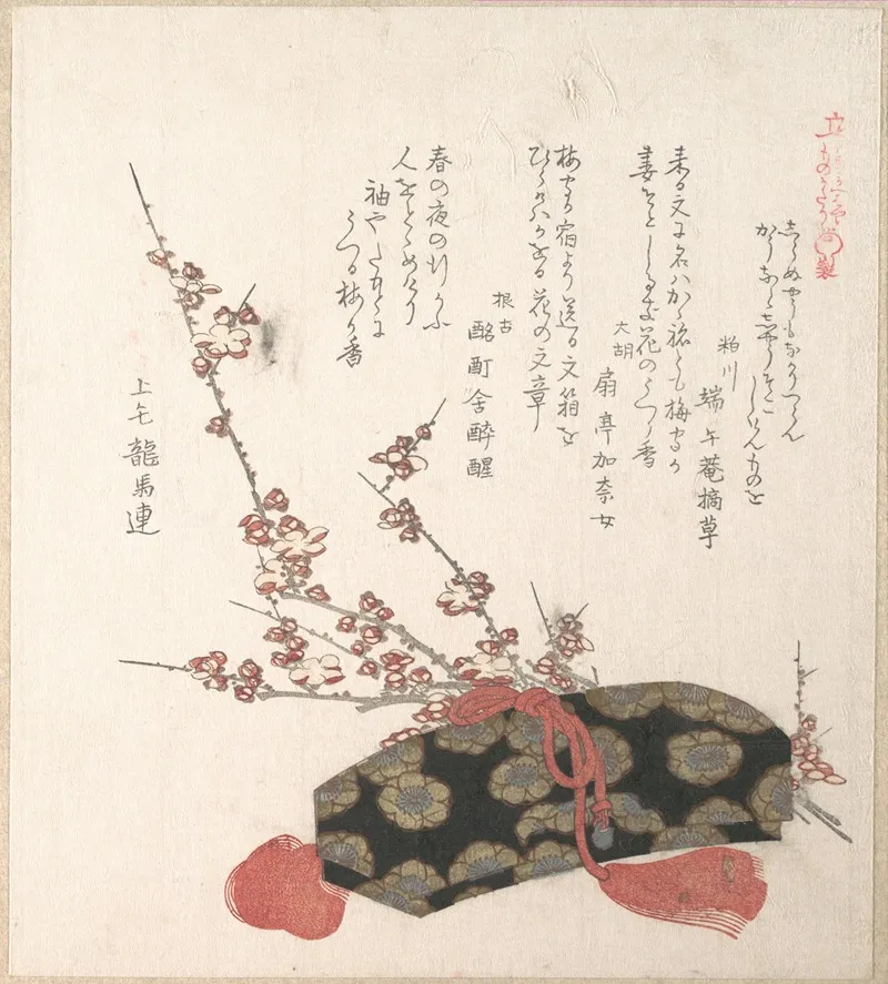 Letter Box And Plum Blossoms
