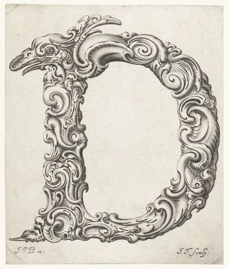 Letter D 2 Wall Art by Jeremias Falck - High-Resolution Digital Print