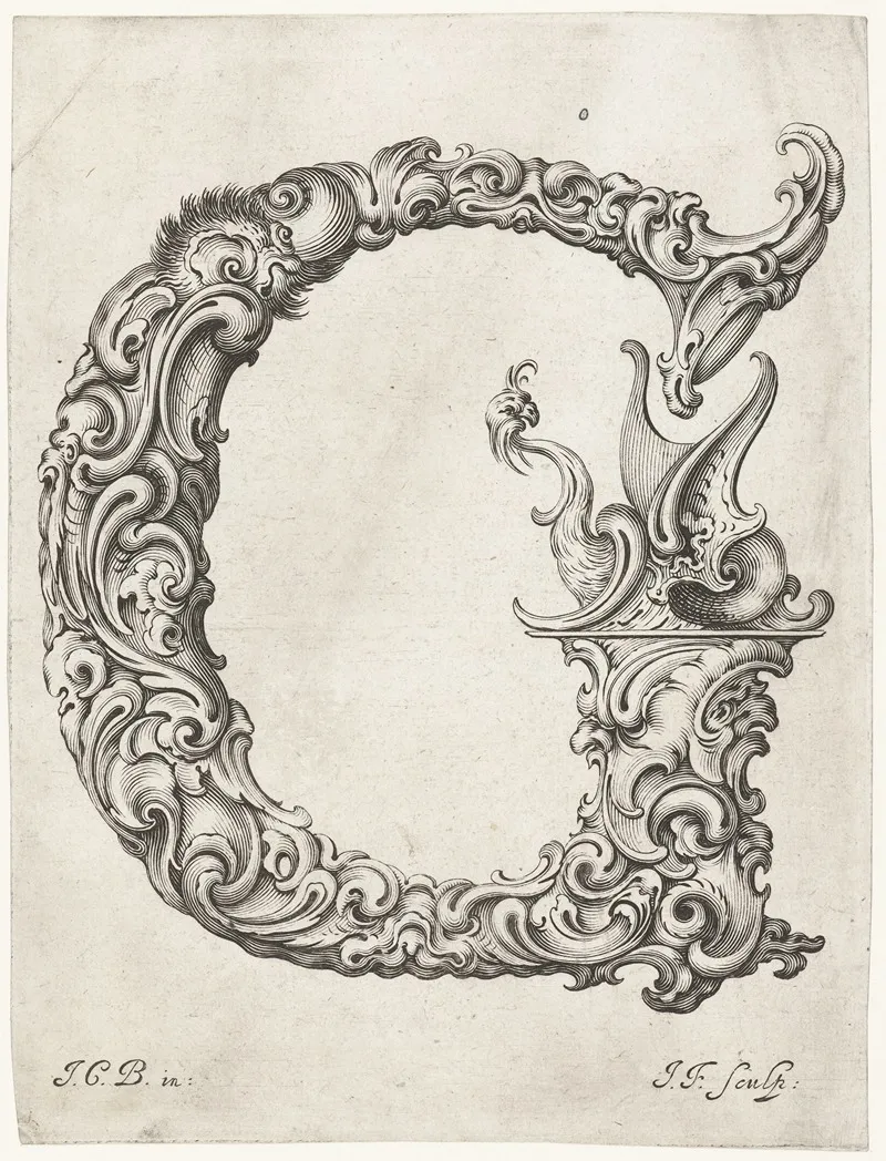 Letter G 2 Wall Art by Jeremias Falck - High-Resolution Digital Print