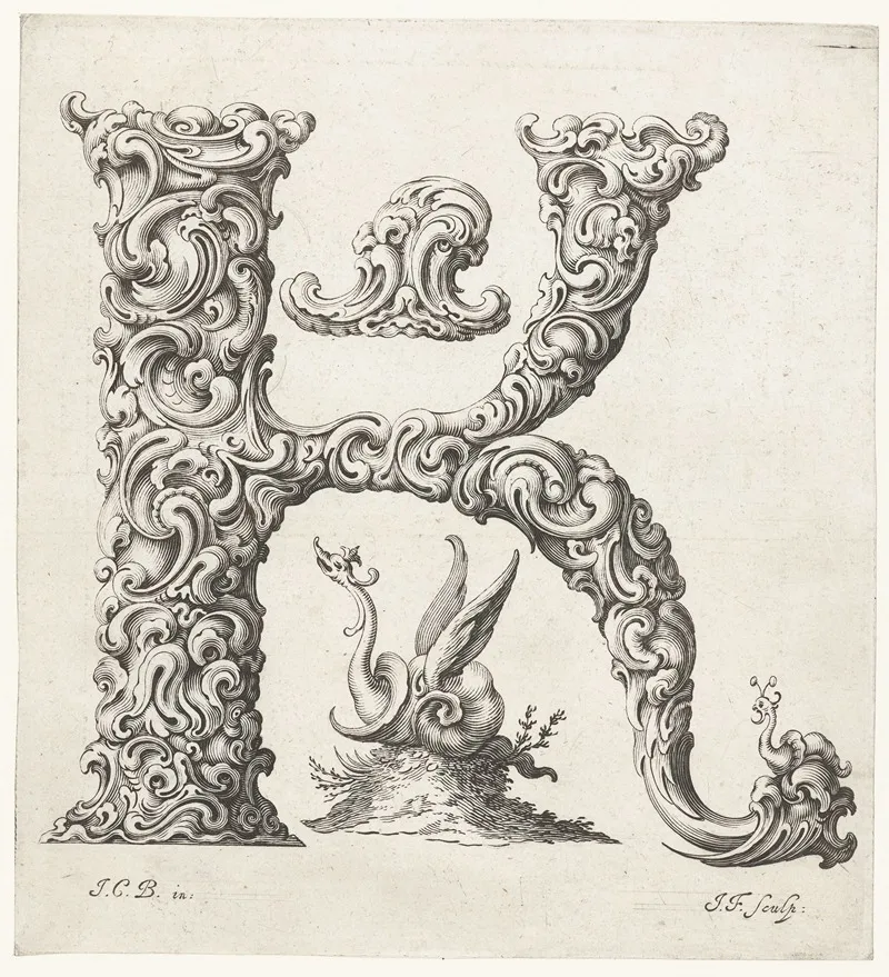 Letter K 2 Wall Art by Jeremias Falck - High-Resolution Digital Print