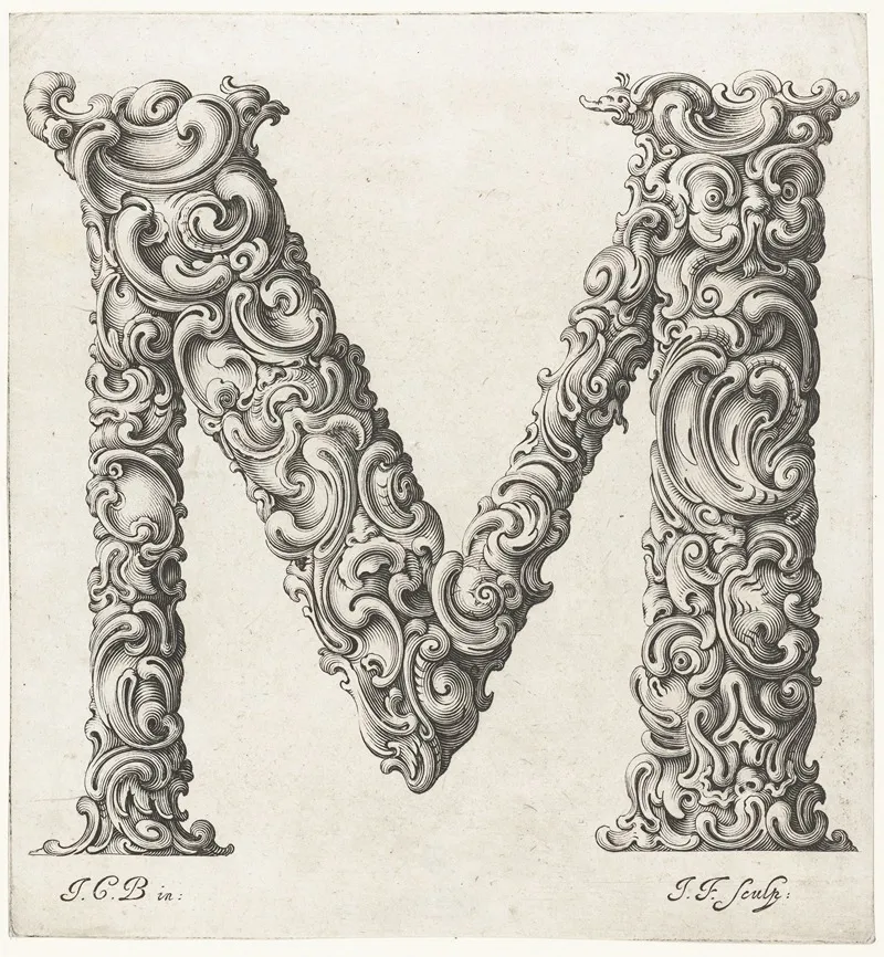 Letter M 2 Wall Art by Jeremias Falck - High-Resolution Digital Print