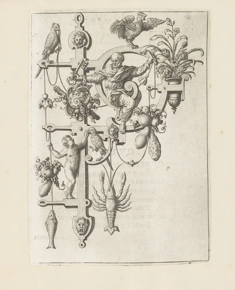 Letter P With Peter Wall Art by Johann Theodor de Bry - High-Resolution Digital Print