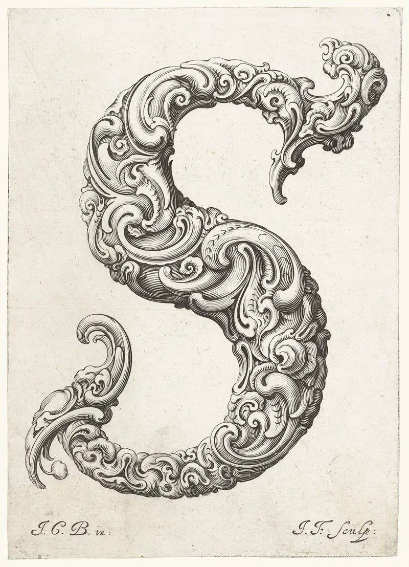 Letter S 2 Wall Art by Jeremias Falck - High-Resolution Digital Print