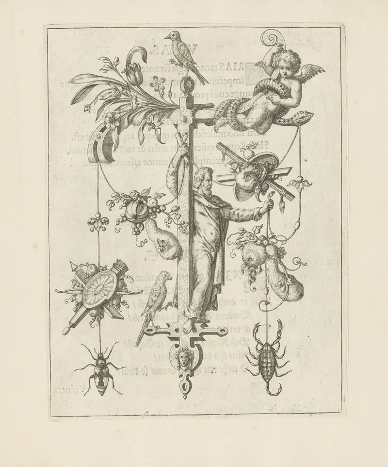 Letter T With Tomas Wall Art by Johann Theodor de Bry - High-Resolution Digital Print