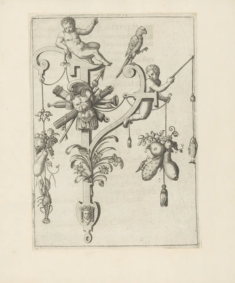 Letter Y 3 Wall Art by Johann Theodor de Bry - High-Resolution Digital Print
