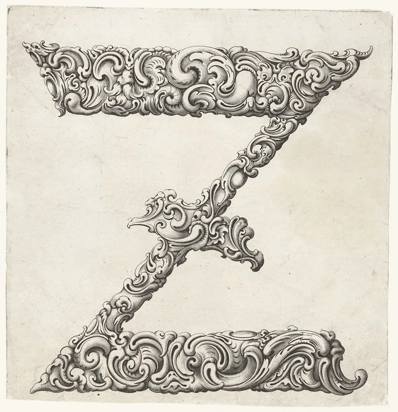 Letter Z 2 Wall Art by Jeremias Falck - High-Resolution Digital Print