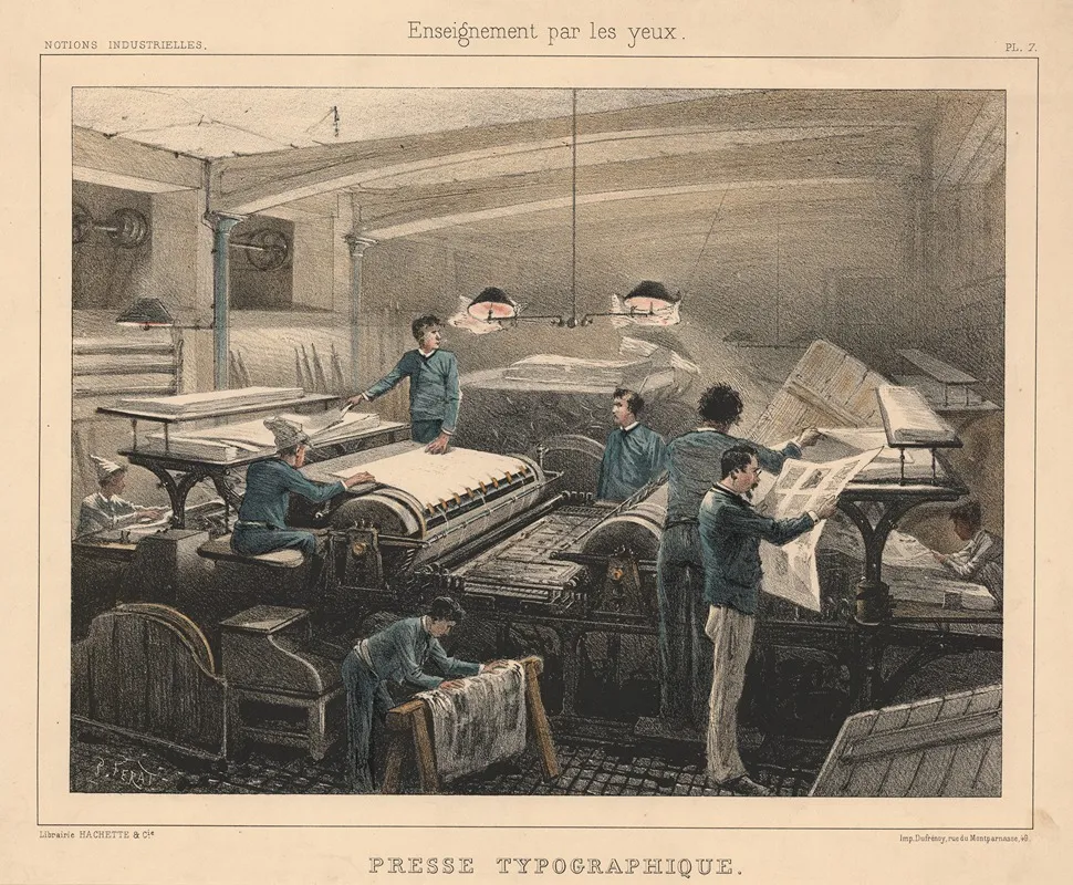 Letterpress Printing by S. Ferat - High-Resolution Digital Print